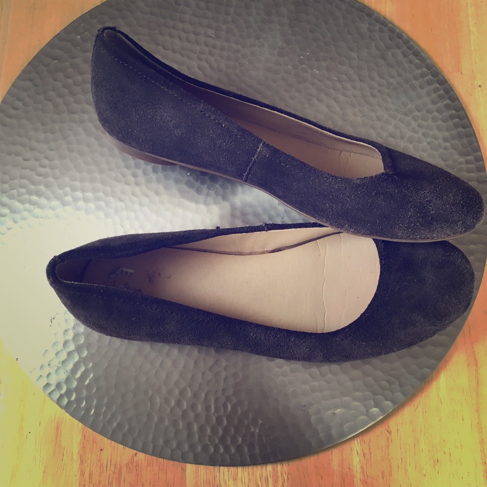 Land’s End Chocolate Suede Flats